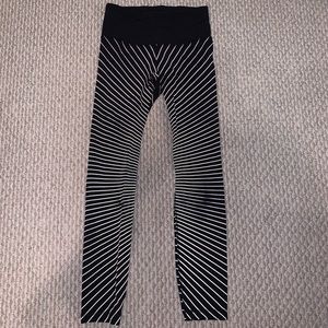 Lululemon Reflective Running Striped Leggings